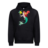 Black ariel mermaid Urban Hoodie - linhVisuals