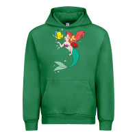 Emerald ariel mermaid Urban Hoodie - linhVisuals