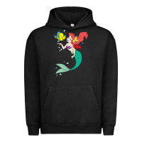 Pigment Black ariel mermaid Urban Hoodie - linhVisuals