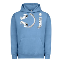 Pigment Pebble Blue dj music tshirt Urban Hoodie - linhVisuals