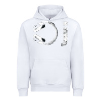 White dj music tshirt Urban Hoodie - linhVisuals
