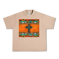 Burro sunflowers cross aztec pattern Urban Heavy Tee - Jasminsmagicworld
