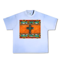 Grape Ice sunflowers cross aztec pattern Urban Heavy Tee - Jasminsmagicworld