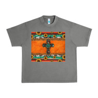 Tornado sunflowers cross aztec pattern Urban Heavy Tee - Jasminsmagicworld