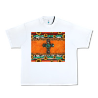 White sunflowers cross aztec pattern Urban Heavy Tee - Jasminsmagicworld