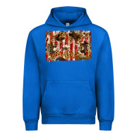 Cobalt america, cowhide, leopard backgraund Urban Hoodie - JahusDesignShop