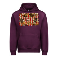 Mauve Wine america, cowhide, leopard backgraund Urban Hoodie - JahusDesignShop