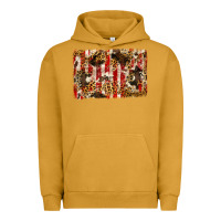 Pigment Peanut Butter america, cowhide, leopard backgraund Urban Hoodie - JahusDesignShop