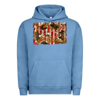 Pigment Pebble Blue america, cowhide, leopard backgraund Urban Hoodie - JahusDesignShop