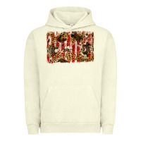 Pigment Pistachio america, cowhide, leopard backgraund Urban Hoodie - JahusDesignShop