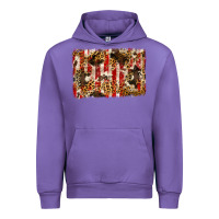 Tulip america, cowhide, leopard backgraund Urban Hoodie - JahusDesignShop