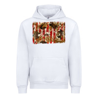 White america, cowhide, leopard backgraund Urban Hoodie - JahusDesignShop