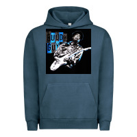 Pigment Midnight Navy Buddy Guy  Best Player Bluess Legend Urban Hoodie - linhVisuals