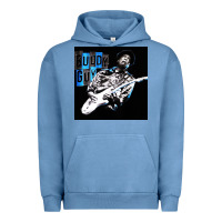 Pigment Pebble Blue Buddy Guy  Best Player Bluess Legend Urban Hoodie - linhVisuals