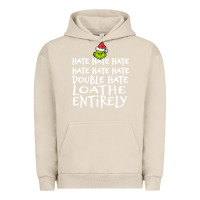 Pigment French Oak Loathe Entirely Grinch For Light Hate hate hate happy christmas Urban Hoodie - linhVisuals