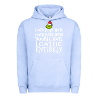 Pigment Grape Ice Loathe Entirely Grinch For Light Hate hate hate happy christmas Urban Hoodie - linhVisuals