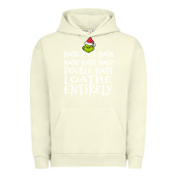 Pigment Pistachio Loathe Entirely Grinch For Light Hate hate hate happy christmas Urban Hoodie - linhVisuals