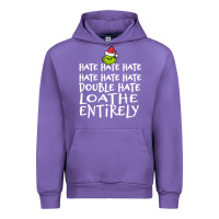 Tulip Loathe Entirely Grinch For Light Hate hate hate happy christmas Urban Hoodie - linhVisuals