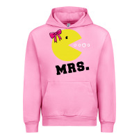 Fuchsia Pink Mrs Pacman Urban Hoodie - linhVisuals