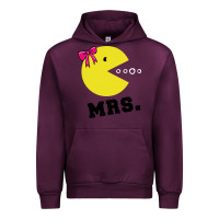 Mauve Wine Mrs Pacman Urban Hoodie - linhVisuals