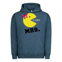 Pigment Midnight Navy Mrs Pacman Urban Hoodie - linhVisuals