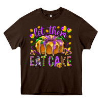 Chocolate Brown Let them eat cake Heavy Core Tee - HowdyJamesFarm