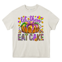 Cream Let them eat cake Heavy Core Tee - HowdyJamesFarm