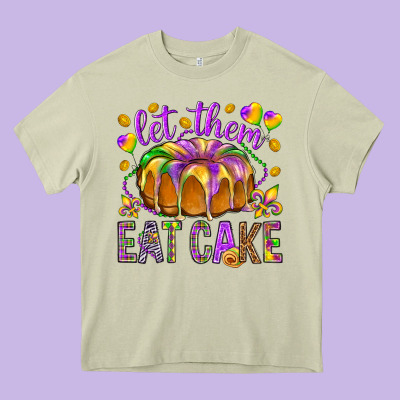 Let Them Eat Cake Heavy Core Tee Designed By Howdyjamesfarm