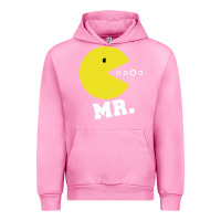 Fuchsia Pink Mr Pacman Urban Hoodie - linhVisuals