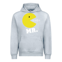 Heather Grey Mr Pacman Urban Hoodie - linhVisuals