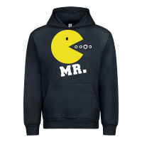 Navy Mr Pacman Urban Hoodie - linhVisuals