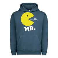 Pigment Midnight Navy Mr Pacman Urban Hoodie - linhVisuals