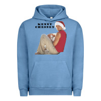 Pigment Pebble Blue KENNY CHESNEY Urban Hoodie - linhVisuals