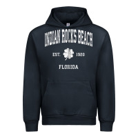 Navy indian rocks beach florida vintage shamrock sports zip hoodie Urban Hoodie - linhVisuals