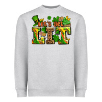 Heather Grey st patricks lets get lit Heavyweight Sweatshirt - AdoDesignShop