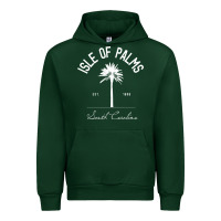 Forest Green isle of palms sc palm tree isle of palms beach gift pullover hoodie Urban Hoodie - linhVisuals