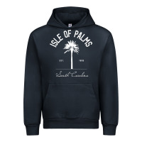 Navy isle of palms sc palm tree isle of palms beach gift pullover hoodie Urban Hoodie - linhVisuals