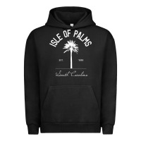 Pigment Black isle of palms sc palm tree isle of palms beach gift pullover hoodie Urban Hoodie - linhVisuals