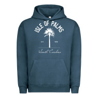 Pigment Midnight Navy isle of palms sc palm tree isle of palms beach gift pullover hoodie Urban Hoodie - linhVisuals