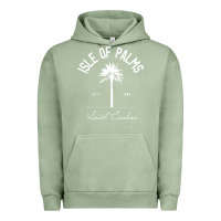 Pigment Oil Green isle of palms sc palm tree isle of palms beach gift pullover hoodie Urban Hoodie - linhVisuals