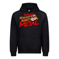 Black MONDAY NIGHT METAL Urban Hoodie - linhVisuals