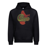 Black VINTAGE CHICAGO Urban Hoodie - linhVisuals