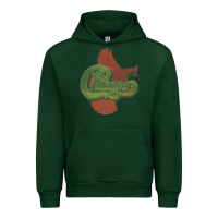 Forest Green VINTAGE CHICAGO Urban Hoodie - linhVisuals