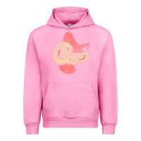 Fuchsia Pink VINTAGE CHICAGO Urban Hoodie - linhVisuals