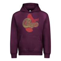 Mauve Wine VINTAGE CHICAGO Urban Hoodie - linhVisuals