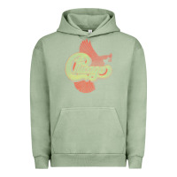Pigment Oil Green VINTAGE CHICAGO Urban Hoodie - linhVisuals
