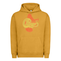 Pigment Peanut Butter VINTAGE CHICAGO Urban Hoodie - linhVisuals