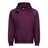 Mauve Wine Mitchell College Urban Hoodie - linhVisuals