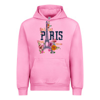 Fuchsia Pink PARIS Urban Hoodie - linhVisuals