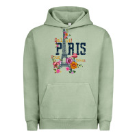 Pigment Oil Green PARIS Urban Hoodie - linhVisuals